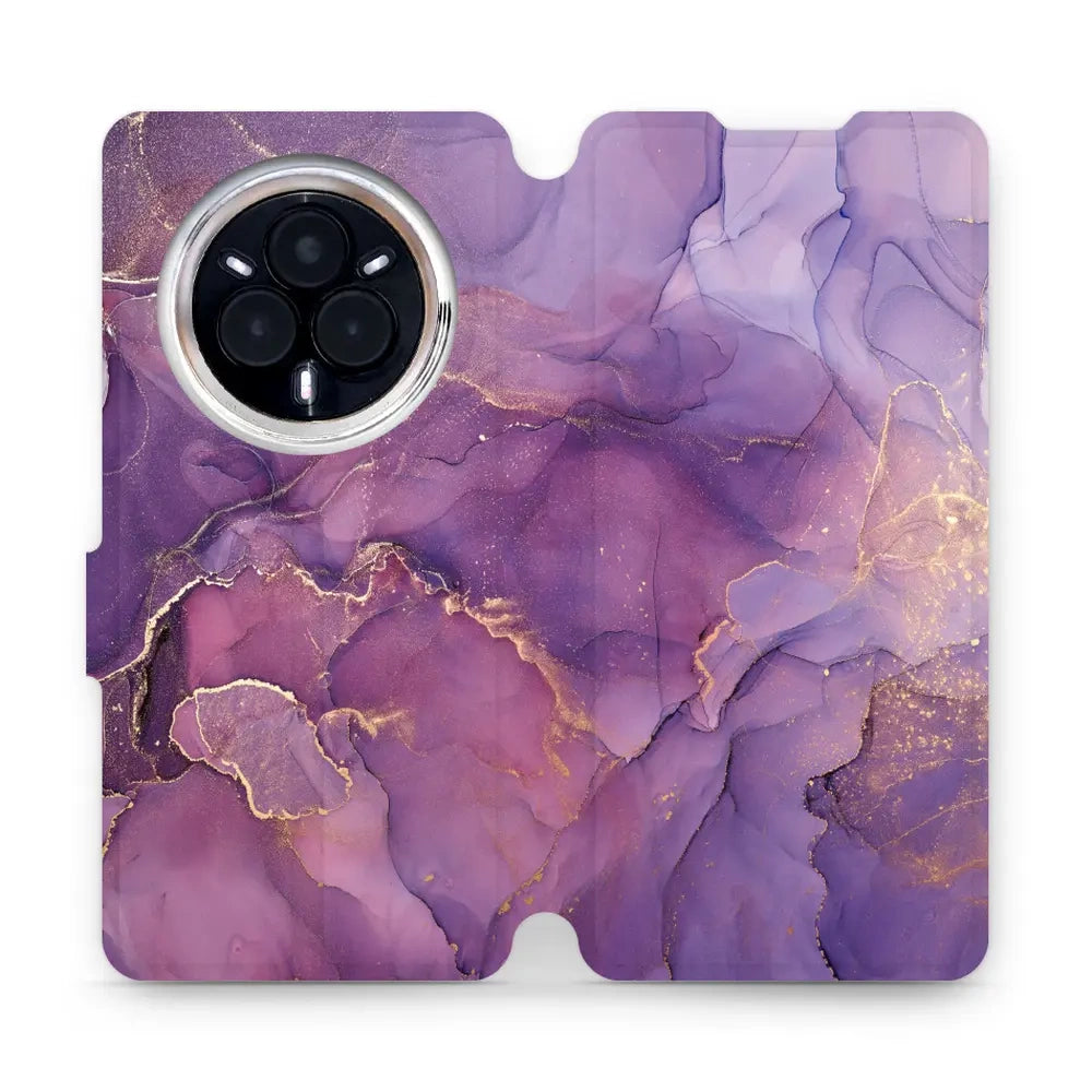 Handyhülle mit klappe für Realme 14 Pro 5G, Mobiwear Book, Violett