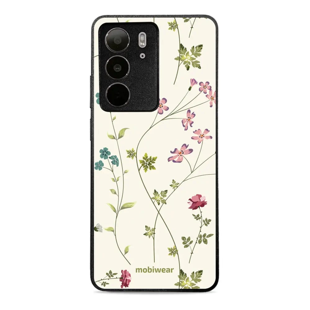Handyhülle für Realme C75 4G, Mobiwear Glossy Case, Idyllische Blüte