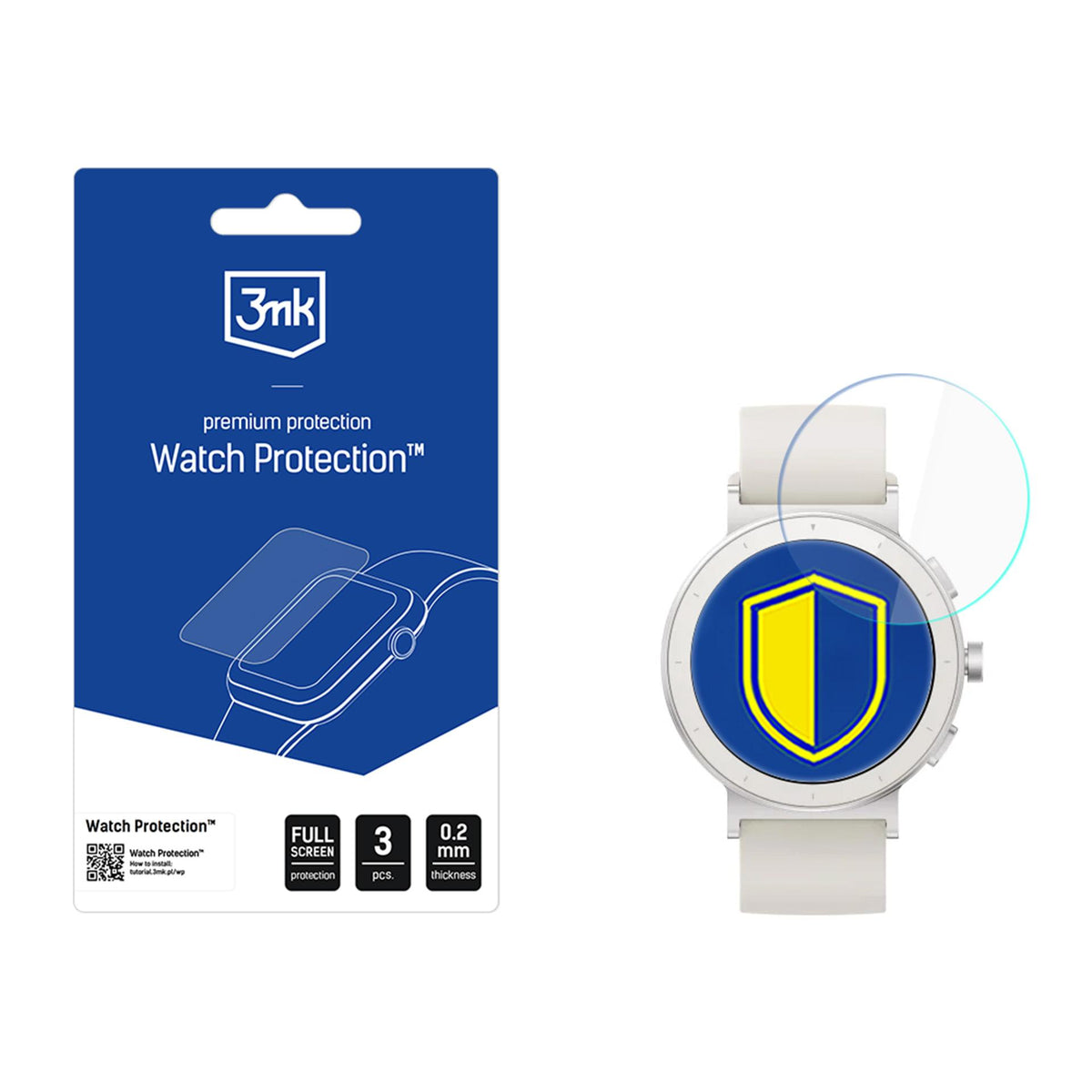 Hybridglas für Realme Watch S5, 3mk Watch Protection, 3 Stück