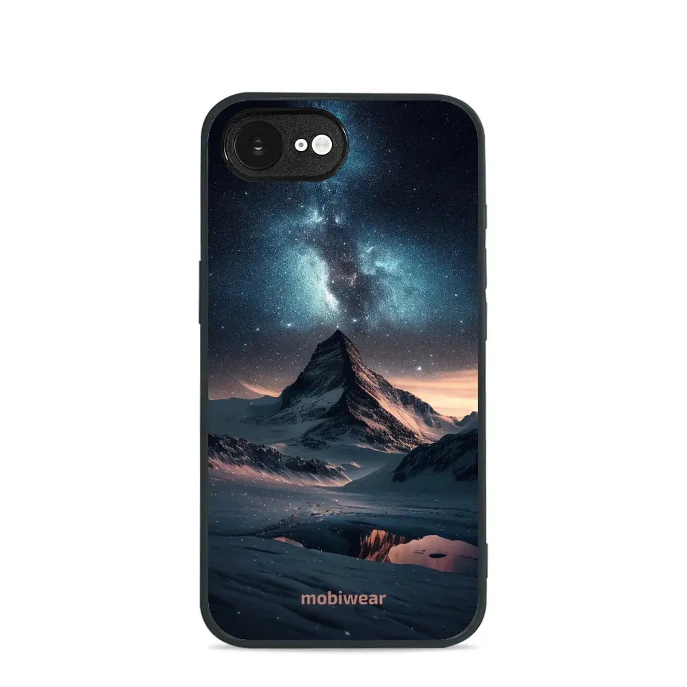 Handyhülle für iPhone 17e / 16e, Mobiwear Glossy Case, Nachtberg