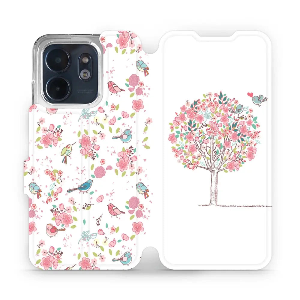 Handyhülle mit klappe für Infinix Smart 9, Mobiwear Book, Rosa Hain