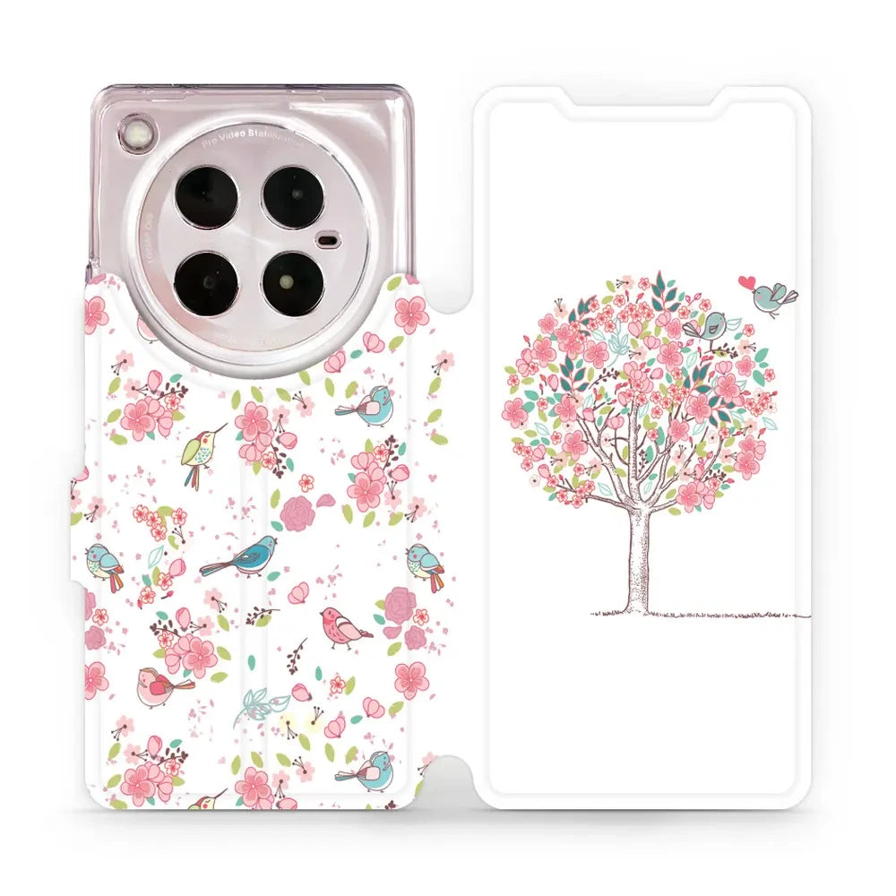 Handyhülle mit klappe für Infinix Zero 40 5G, Mobiwear Book, Rosa Hain
