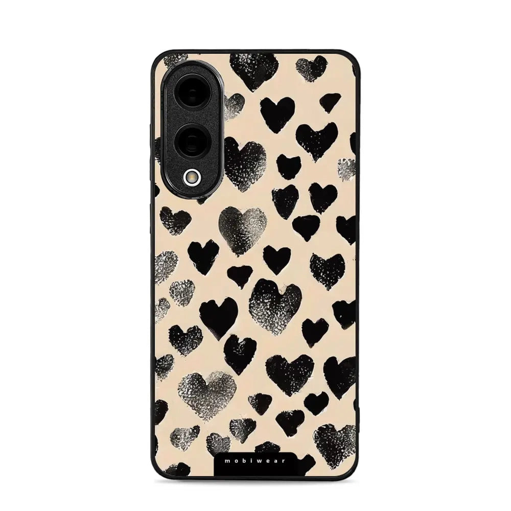 Handyhülle für Galaxy S25 Edge, Mobiwear Glossy Case, Beige Liebe