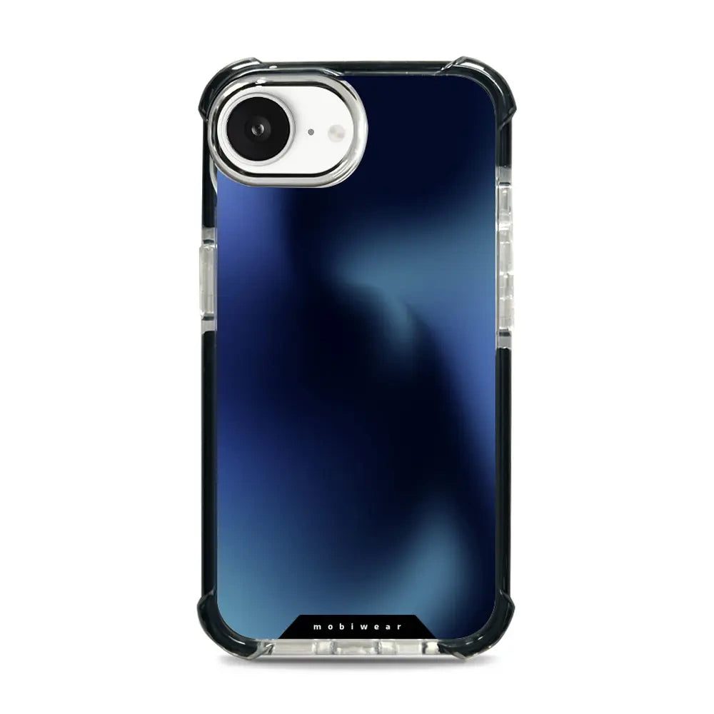 Handyhülle für iPhone 17e / 16e mit MagSafe, Mobiwear Elite Bumper, Dunkelblau