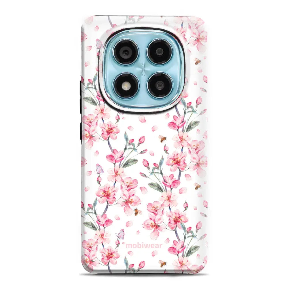 Handyhülle für Xiaomi Redmi Note 14 Pro 5G, Mobiwear Elite Pro, Japanischer Blumenstrauß