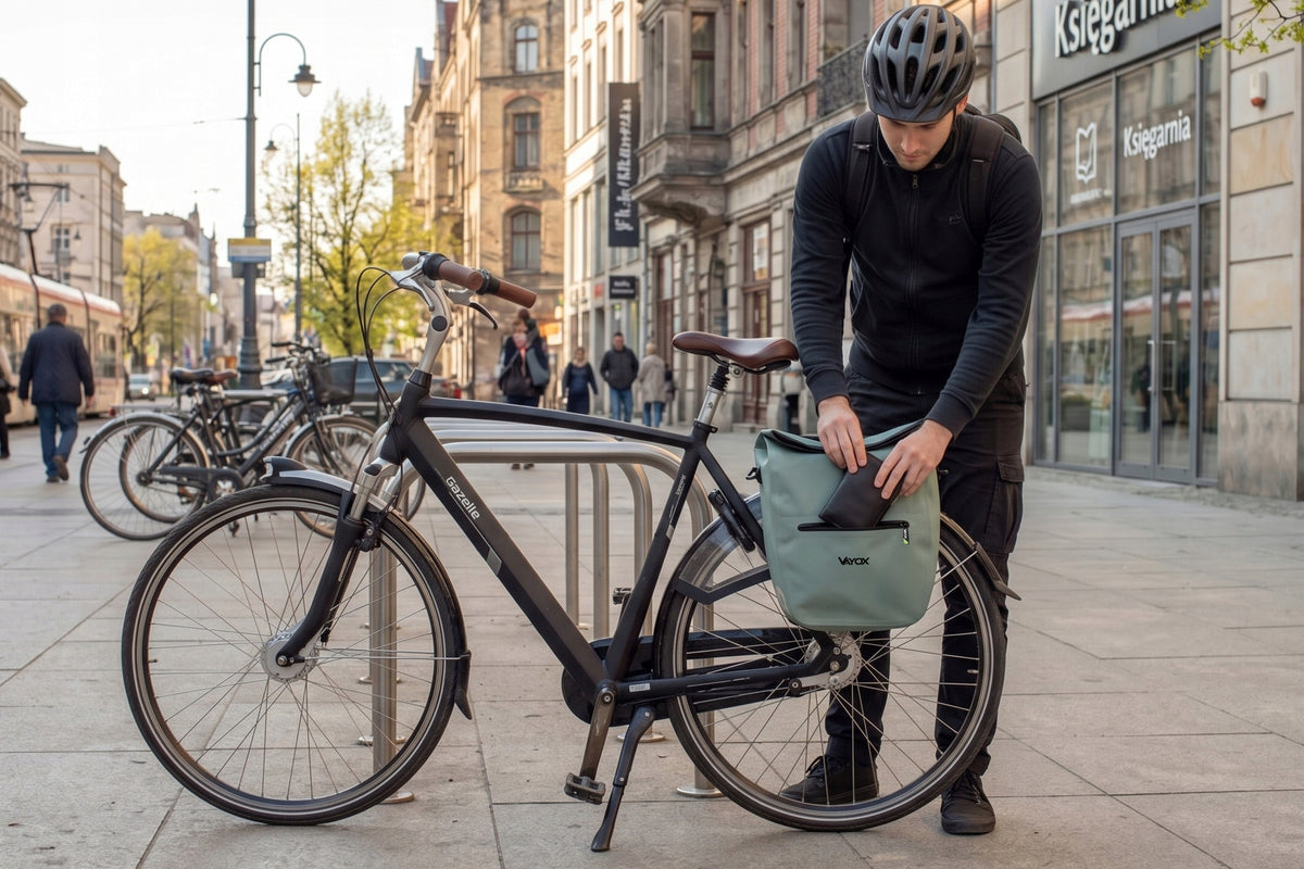 Fahrradtasche für den Gepäckträger, Vayox VA0445M 25L, Mintgrün