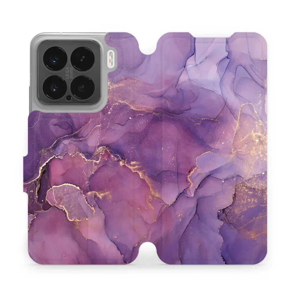 Handyhülle mit klappe für Xiaomi 15, Mobiwear Book, Violett