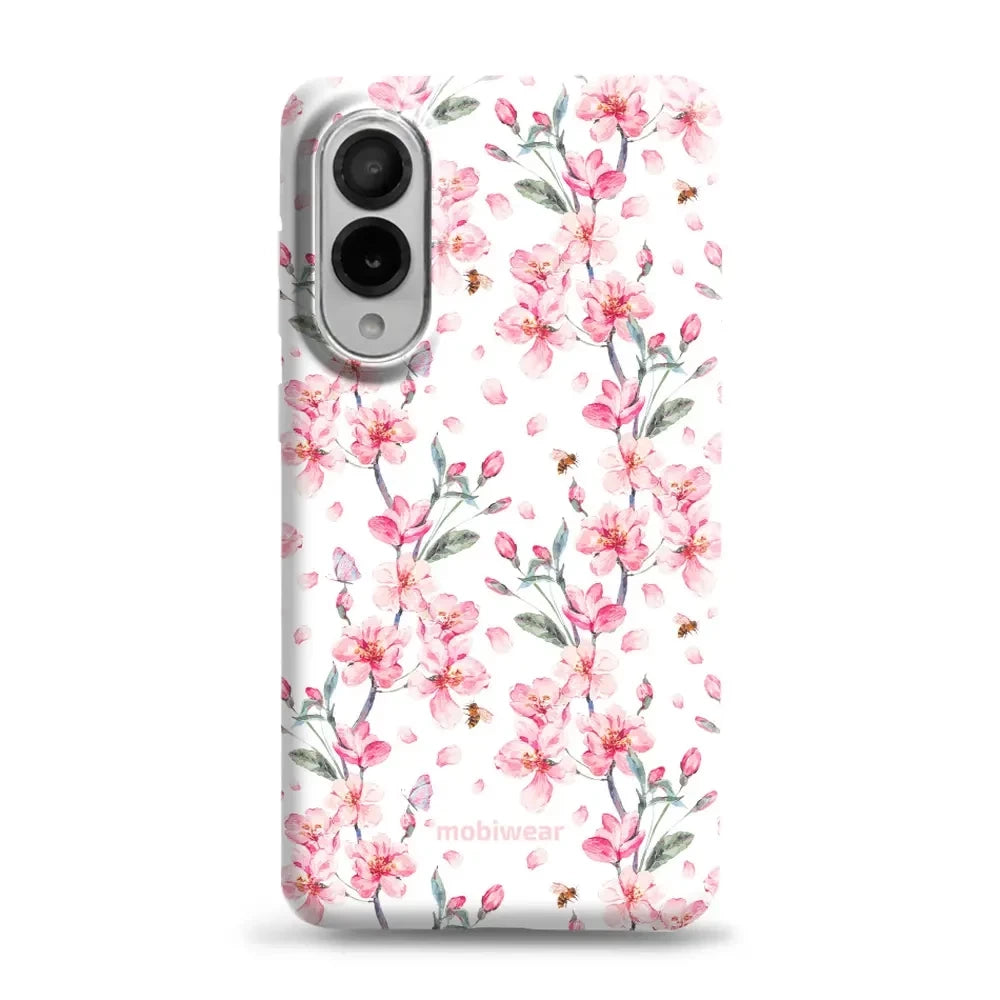 Handyhülle für Galaxy S25 Edge, Mobiwear Elite Pro, Japanischer Blumenstrauß