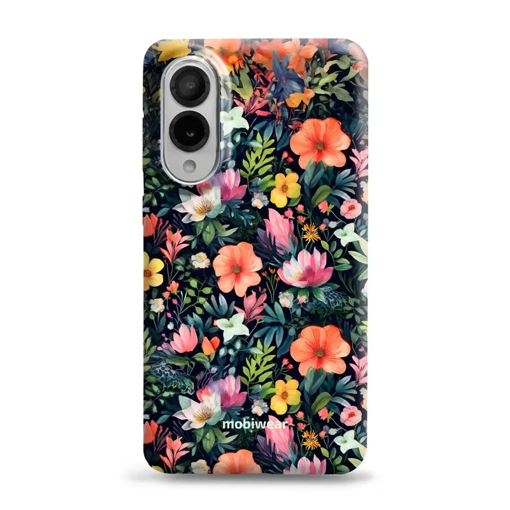 Handyhülle für Galaxy S25 Edge, Mobiwear Elite Pro, Bunt-Blumig