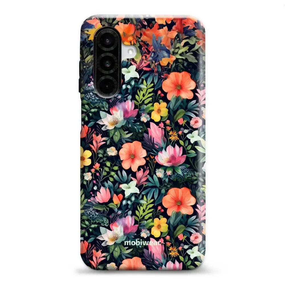 Handyhülle für Galaxy A26 5G, Mobiwear Elite Pro, Bunt-Blumig