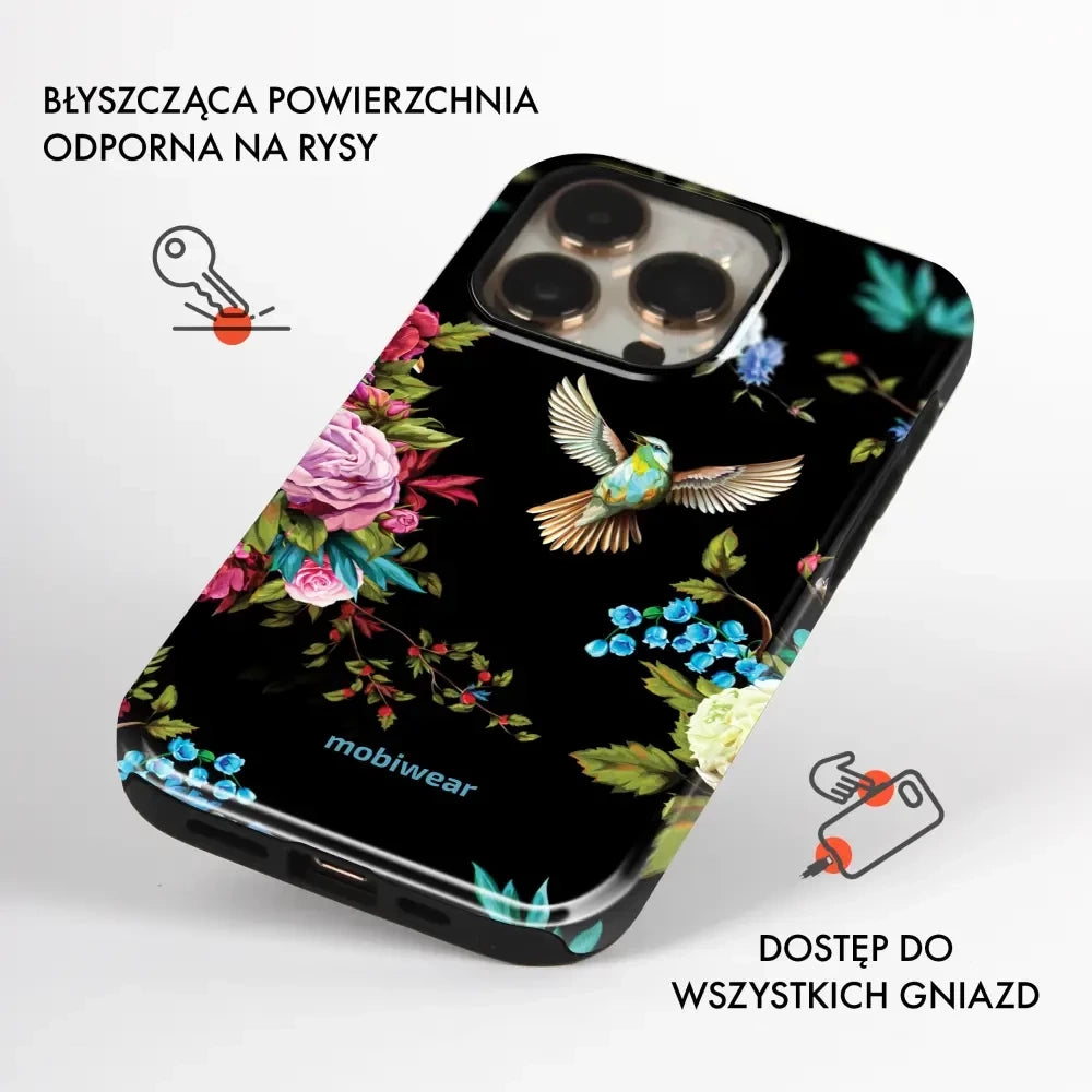 Handyhülle für Galaxy A36 5G, Mobiwear Elite Pro, Nachtkolibri