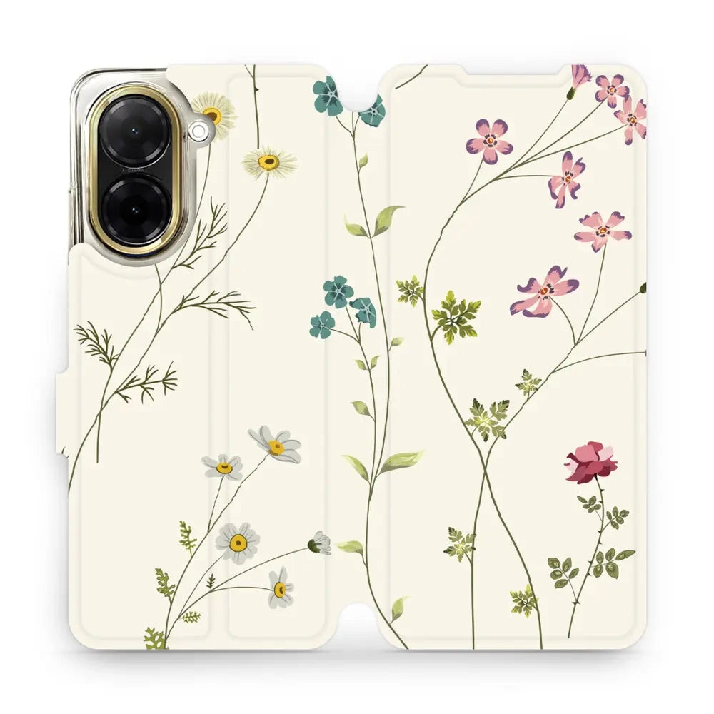 Handyhülle mit klappe für Xiaomi Redmi A5 4G, Mobiwear Book, Feldblumen