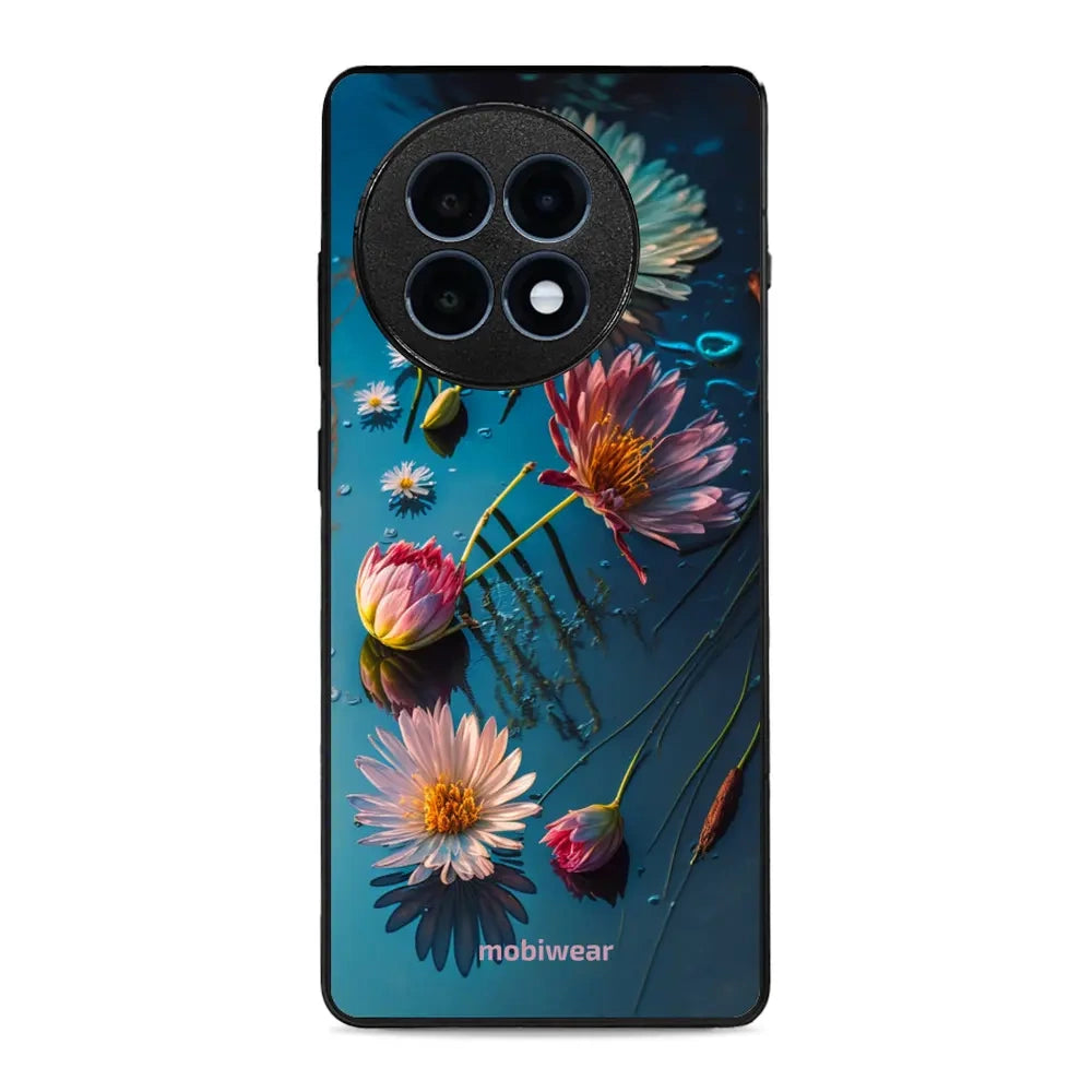 Handyhülle für OnePlus 13R, Mobiwear Glossy Case, Blau-Blumig