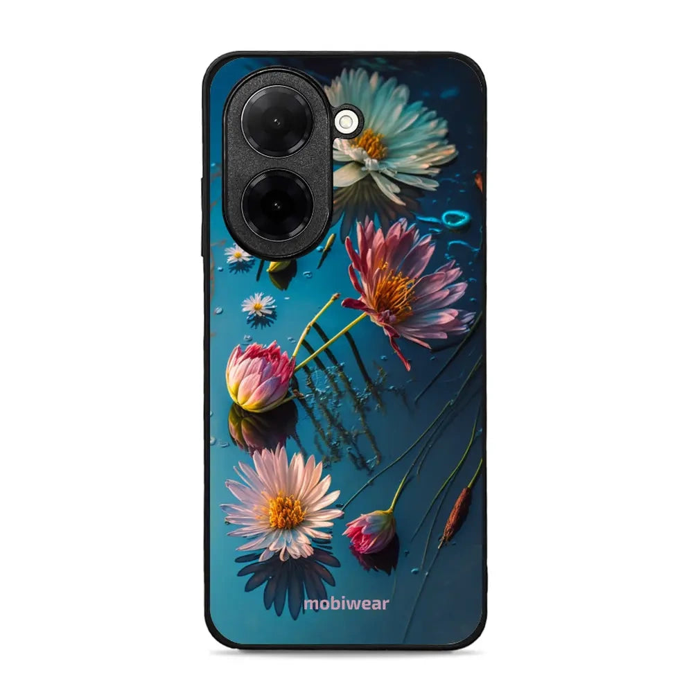 Handyhülle für Xiaomi Redmi A5 4G, Mobiwear Glossy Case, Blau-Blumig