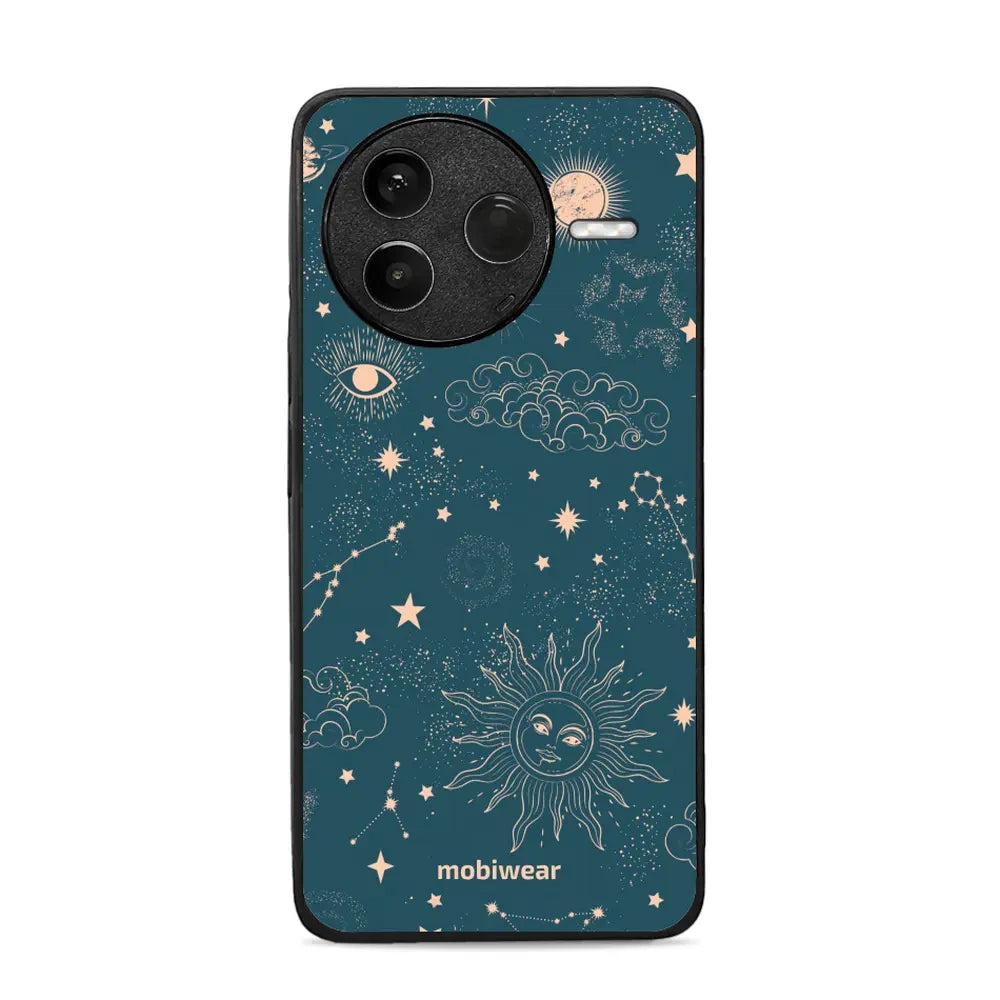 Handyhülle für Xiaomi POCO F7 Pro, Mobiwear Glossy Case, Astraler Staub