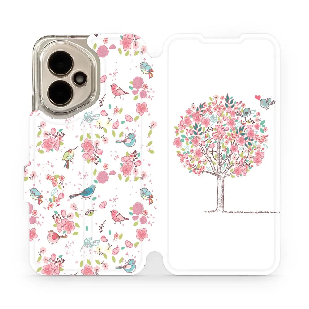 Handyhülle mit klappe für Honor 400 5G, Mobiwear Book, Rosa Hain