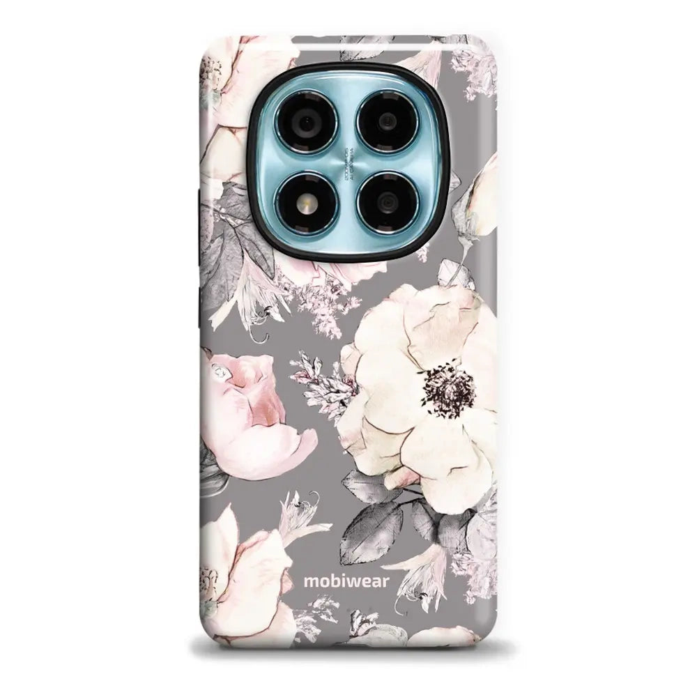 Handyhülle für Xiaomi Redmi Note 14 Pro 4G, Mobiwear Elite Pro, Rosa-Blumig