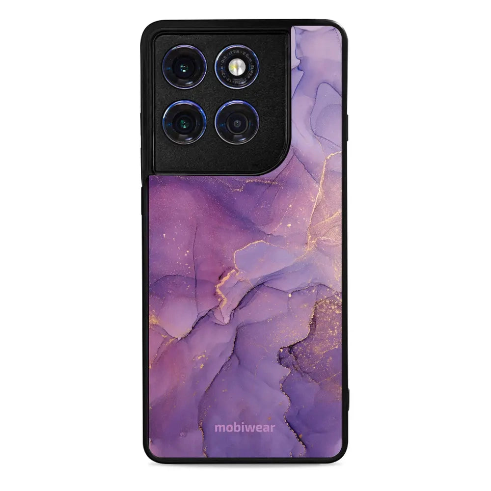 Handyhülle für Motorola Edge 60 Pro, Mobiwear Glossy Case, Violett