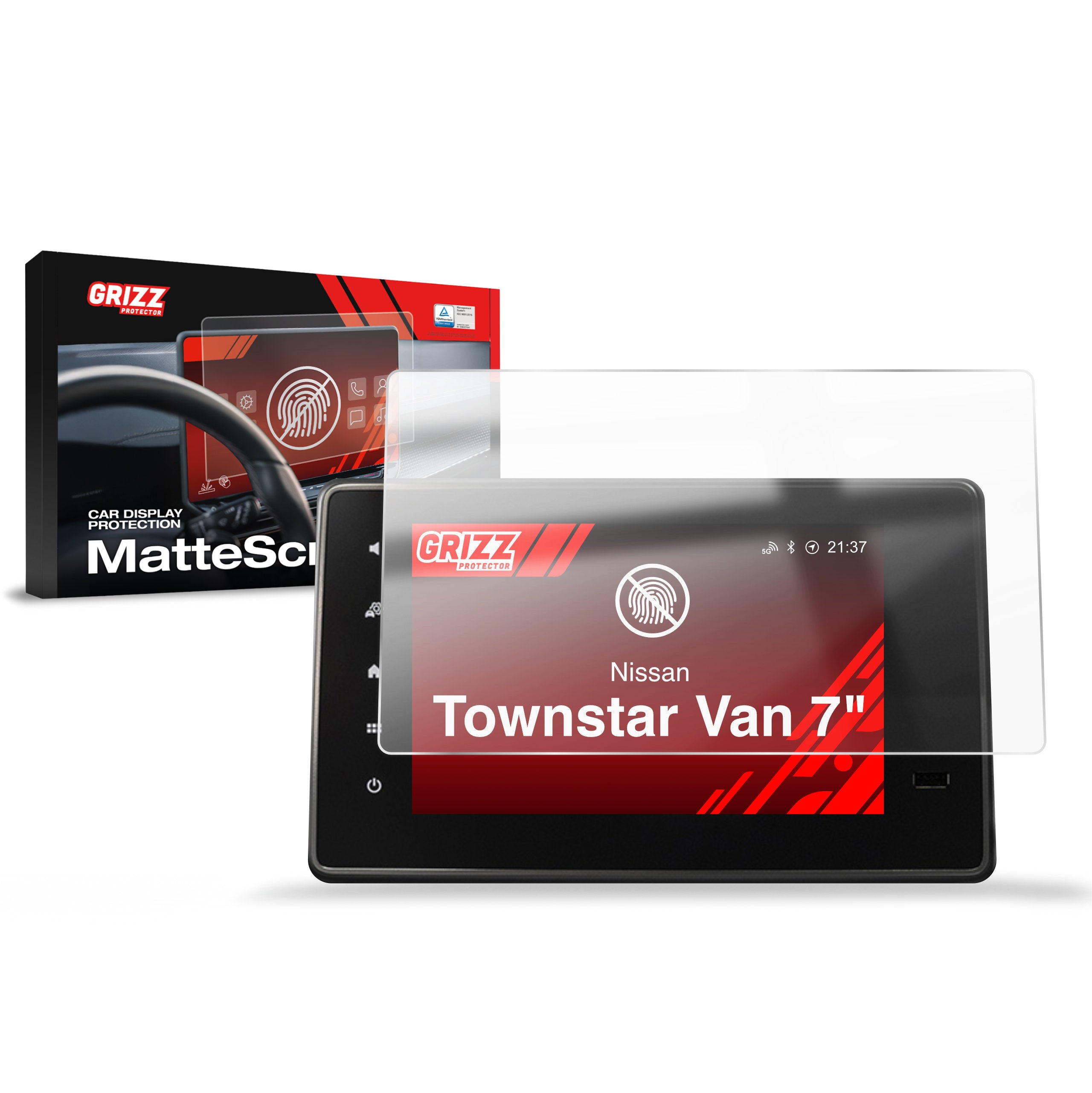 Matte Autodisplayfolie für Nissan Townstar Van (2021-2026), Grizz Protector