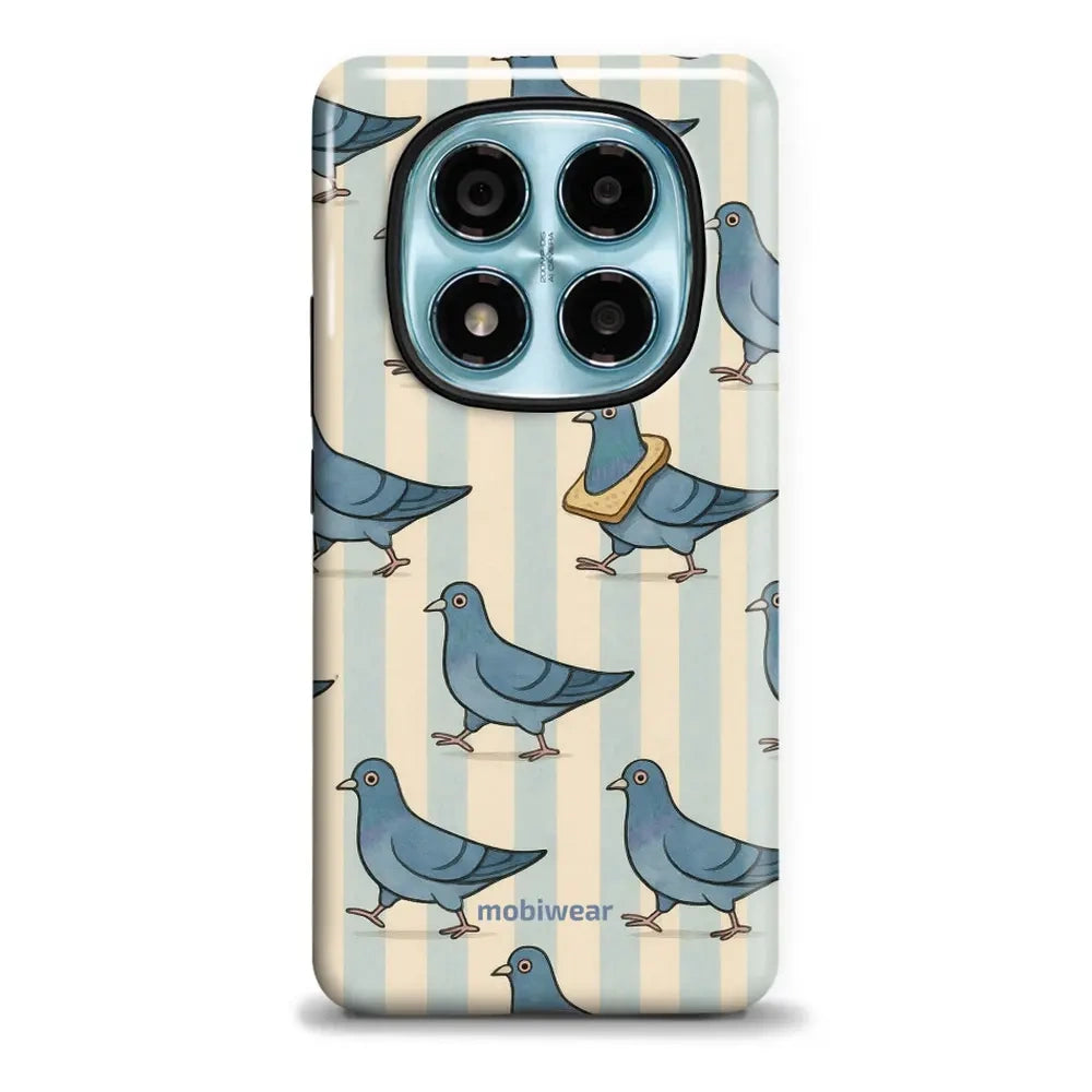 Handyhülle für Xiaomi Redmi Note 14 Pro 4G, Mobiwear Elite Pro, Blaue Tauben
