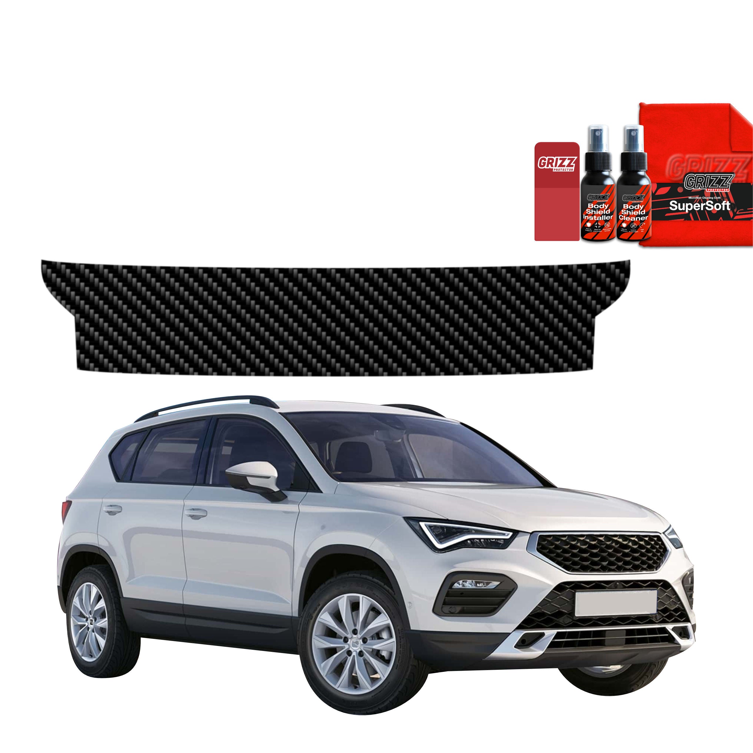 Kohlenstoff Schutzfolie Grizz Protector für Ladekante - Seat Ateca (2020-2026)