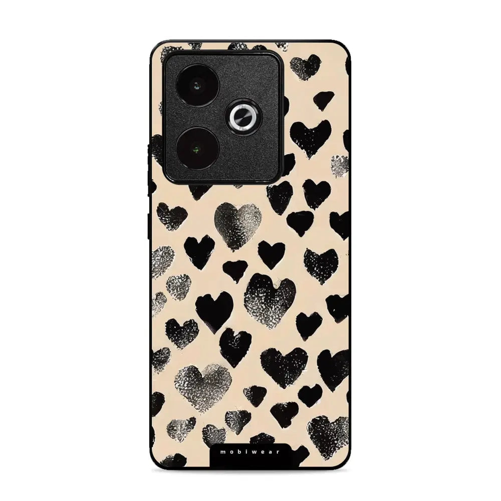 Handyhülle für Realme GT 7T, Mobiwear Glossy Case, Beige Liebe