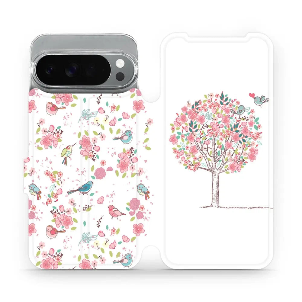 Handyhülle mit klappe für Pixel 10 Pro XL, Mobiwear Book, Rosa Hain