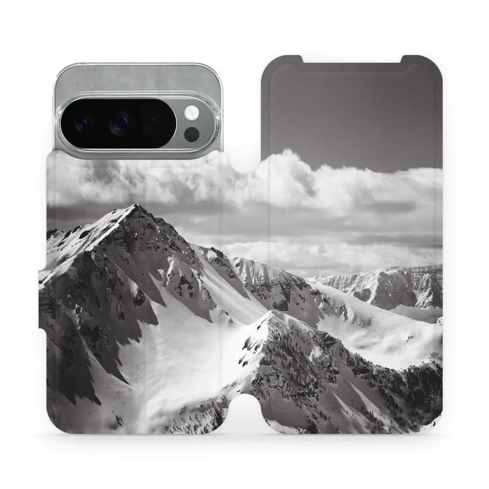 Handyhülle mit klappe für Pixel 10 Pro, Mobiwear Book, Berggipfel