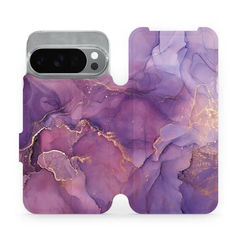 Handyhülle mit klappe für Google Pixel 10 Pro, Mobiwear Book, Violett