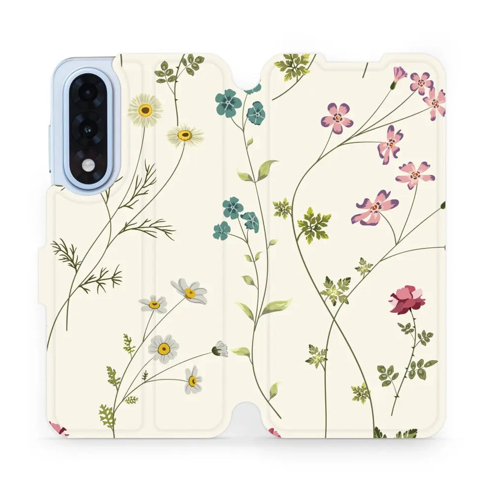 Handyhülle mit klappe für OnePlus Nord 5, Mobiwear Book, Feldblumen