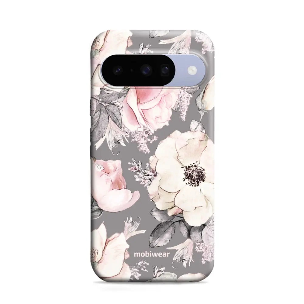 Handyhülle für Google Pixel 10, Mobiwear Elite Pro, Rosa-Blumig