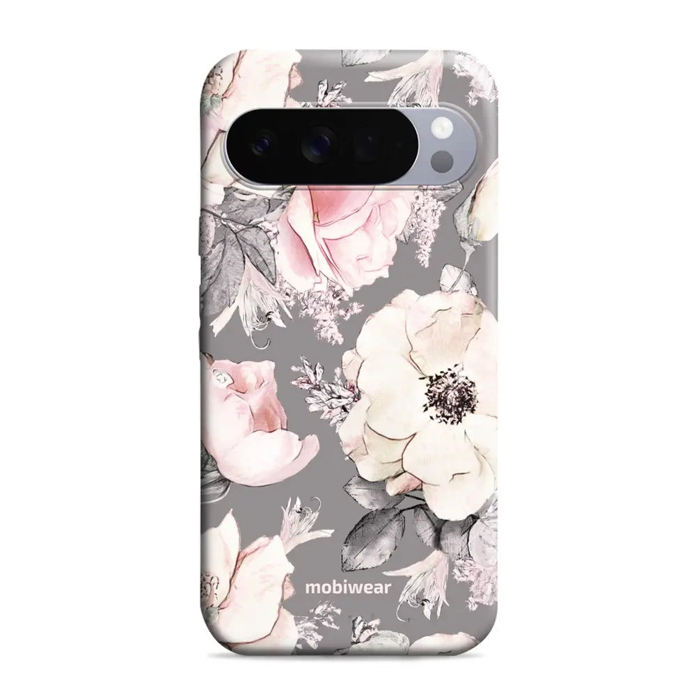 Handyhülle für Google Pixel 10 Pro XL, Mobiwear Elite Pro, Rosa-Blumig