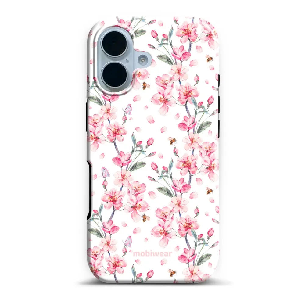 Handyhülle für iPhone 17, Mobiwear Elite Pro, Japanischer Blumenstrauß