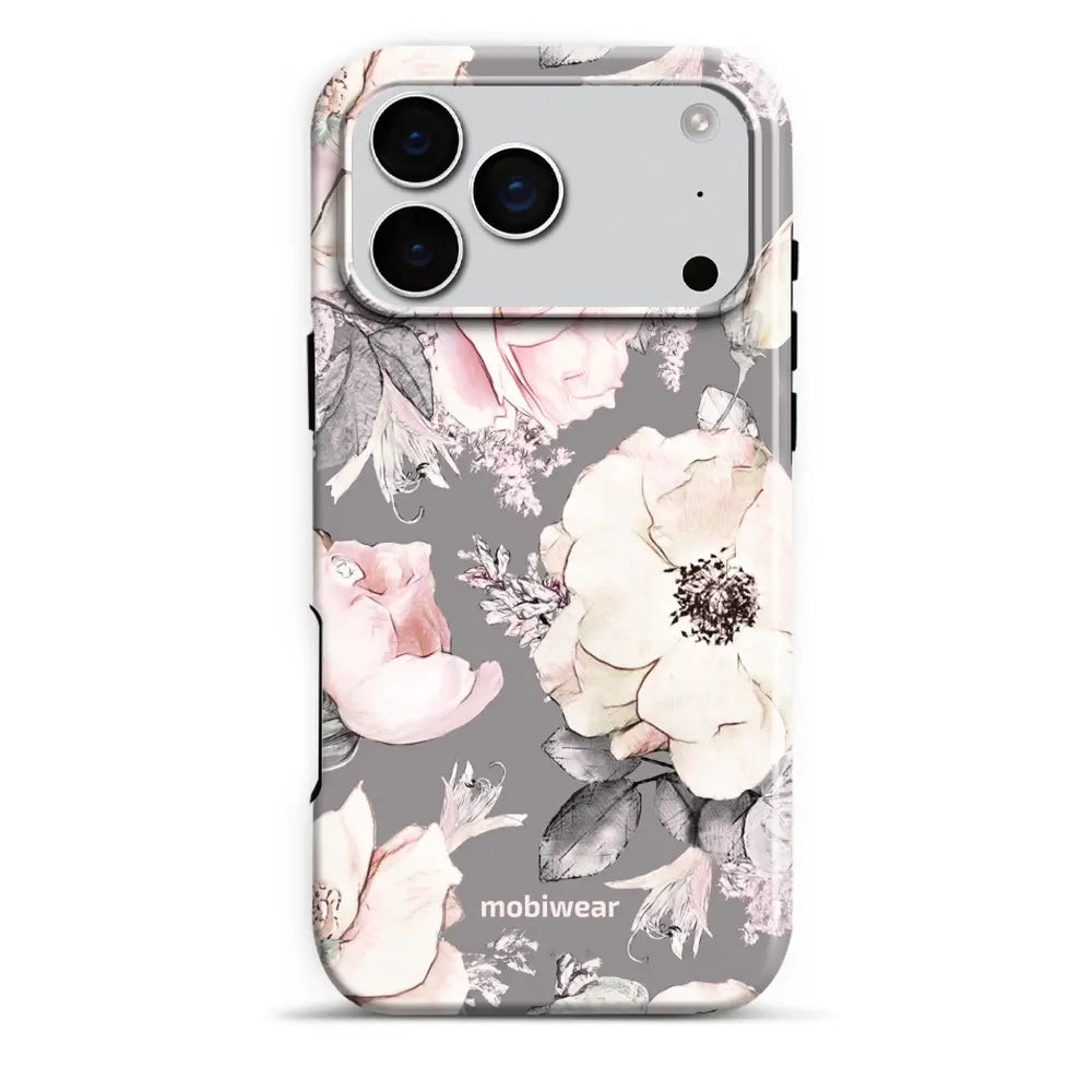 Handyhülle für iPhone 17 Pro Max, Mobiwear Elite Pro, Rosa-Blumig