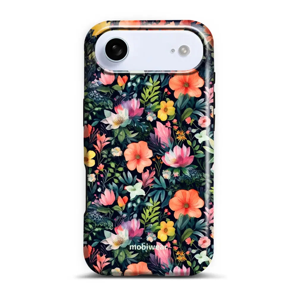 Handyhülle für iPhone Air, Mobiwear Elite Pro, Bunt-Blumig