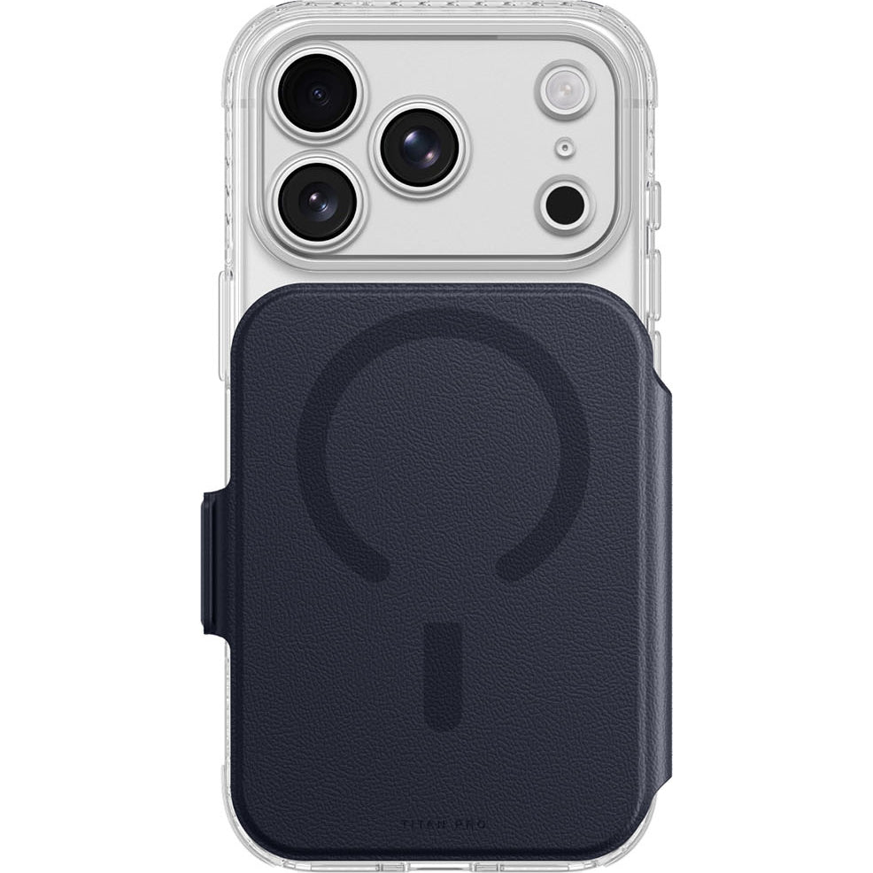 Hülle für iPhone 18 Pro Max AmazingThing Titan Pro Lens Flip Set, Dunkelblau (1/8)