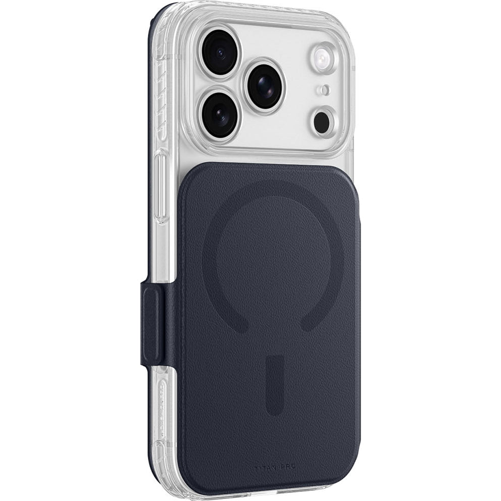 Hülle für iPhone 18 Pro Max AmazingThing Titan Pro Lens Flip Set, Dunkelblau (8/8)