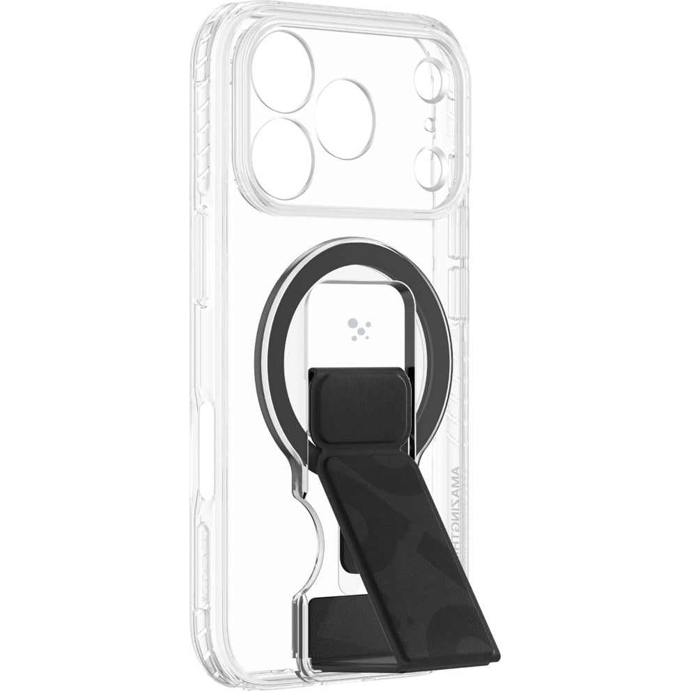 Hülle für iPhone 18 Pro Max AmazingThing Titan Pro Lens Stand Set, Transparent (5/8)