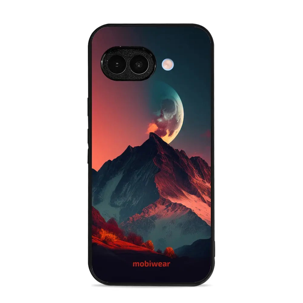 Handyhülle für Google Pixel 9a, Mobiwear Glossy Case, Gebirgsdämmerung