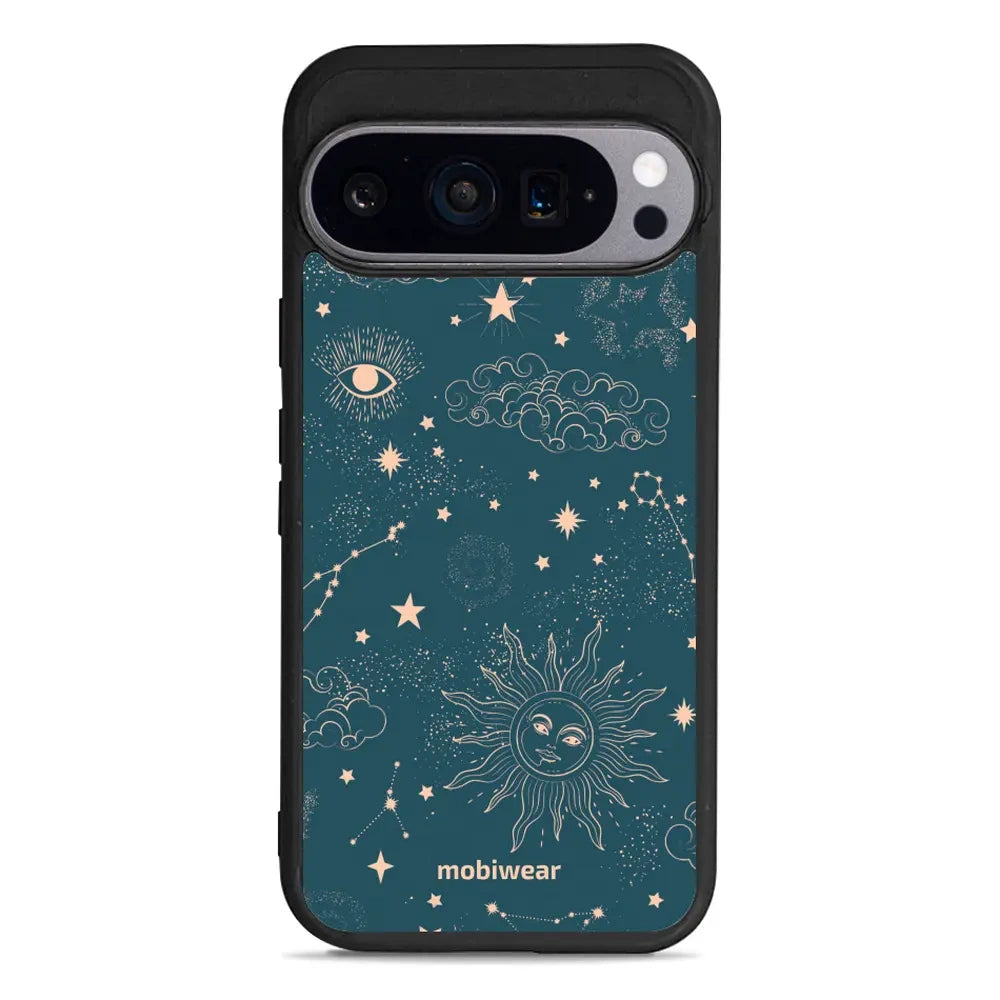 Handyhülle für Google Pixel 9, Mobiwear Glossy Case, Astraler Staub