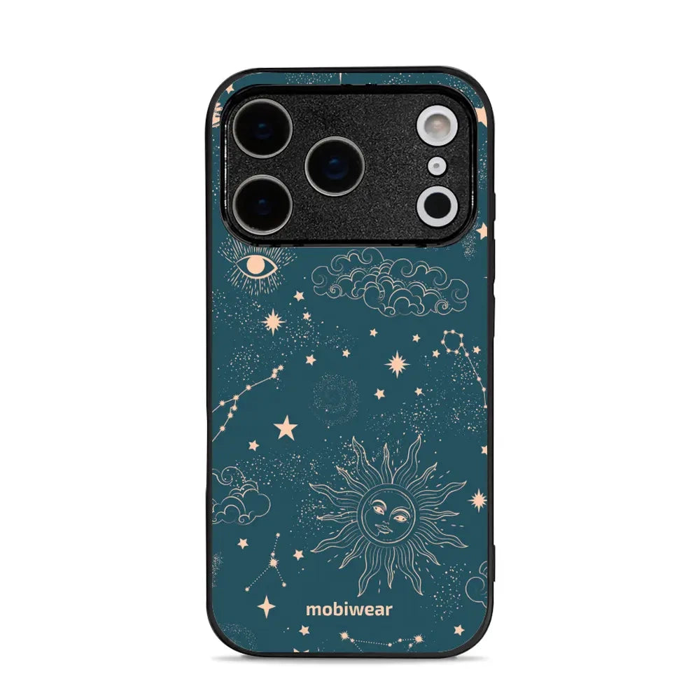 Handyhülle für iPhone 17 Pro, Mobiwear Glossy Case, Astraler Staub