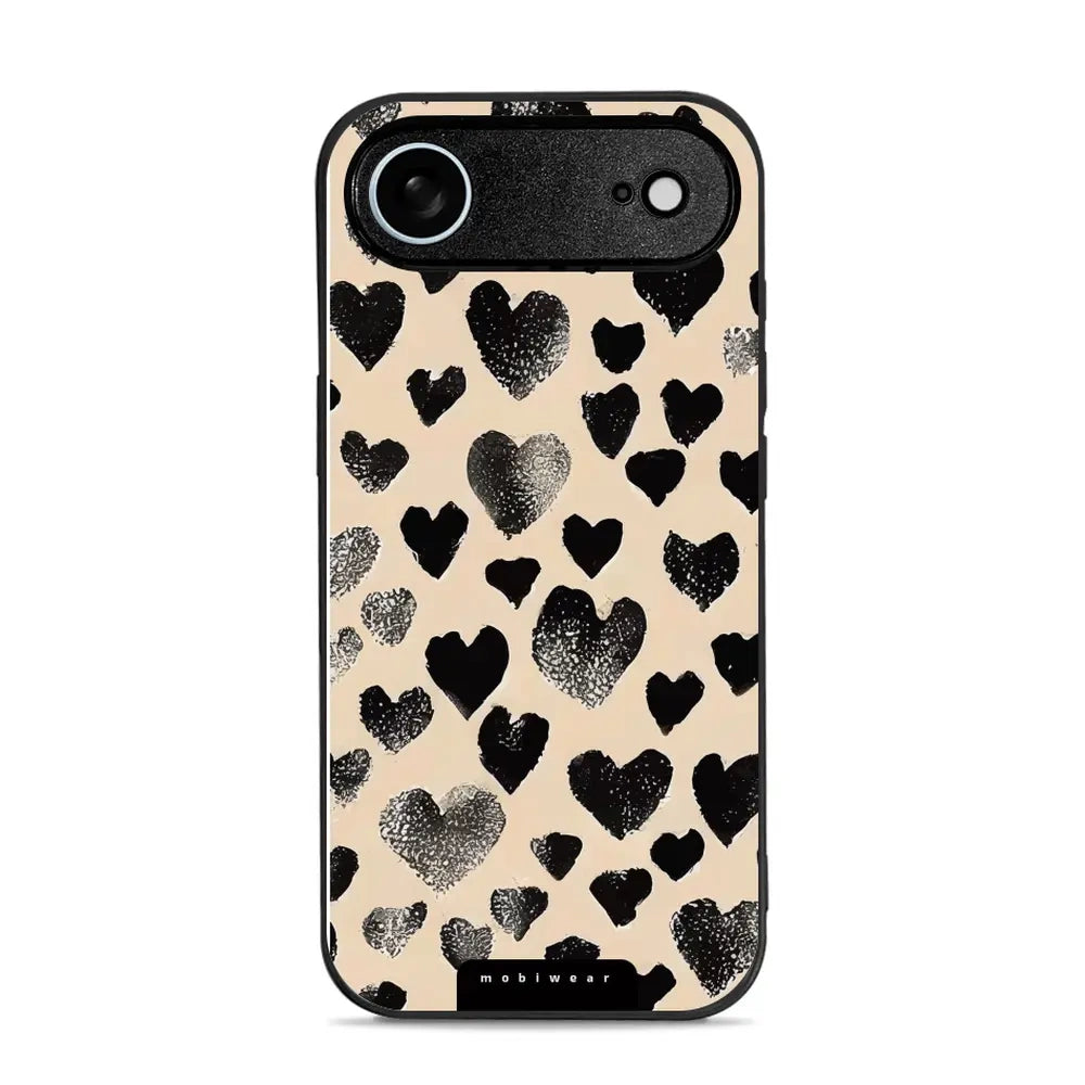 Handyhülle für iPhone Air, Mobiwear Glossy Case, Beige Liebe