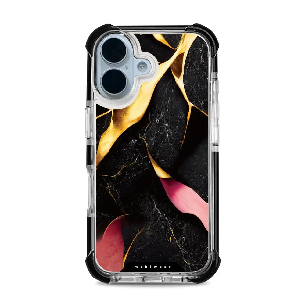 Handyhülle für iPhone 17 mit MagSafe, Mobiwear Elite Bumper, Vergoldetes Erz