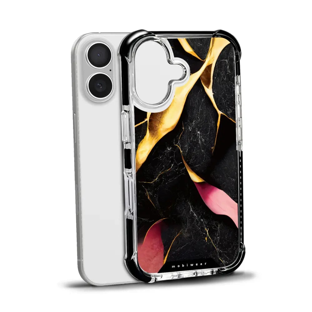 Handyhülle für iPhone 17 mit MagSafe, Mobiwear Elite Bumper, Vergoldetes Erz