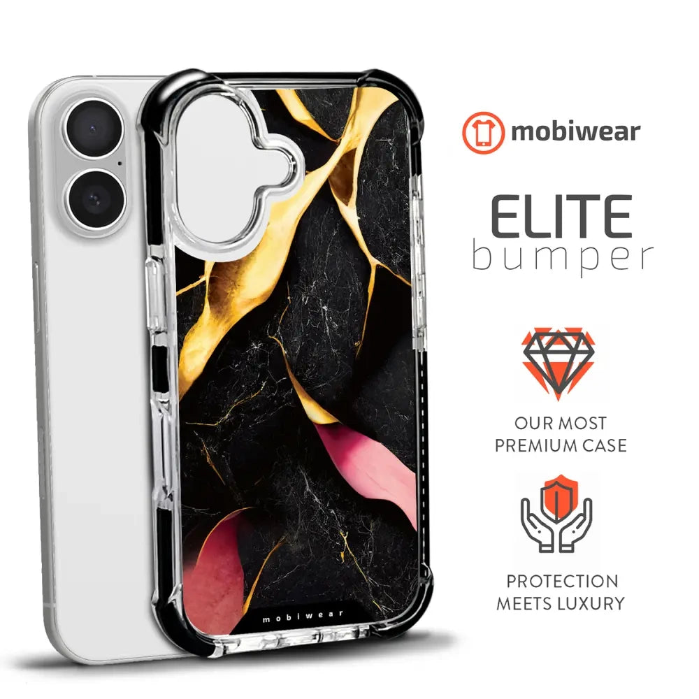 Handyhülle für iPhone 17 mit MagSafe, Mobiwear Elite Bumper, Vergoldetes Erz