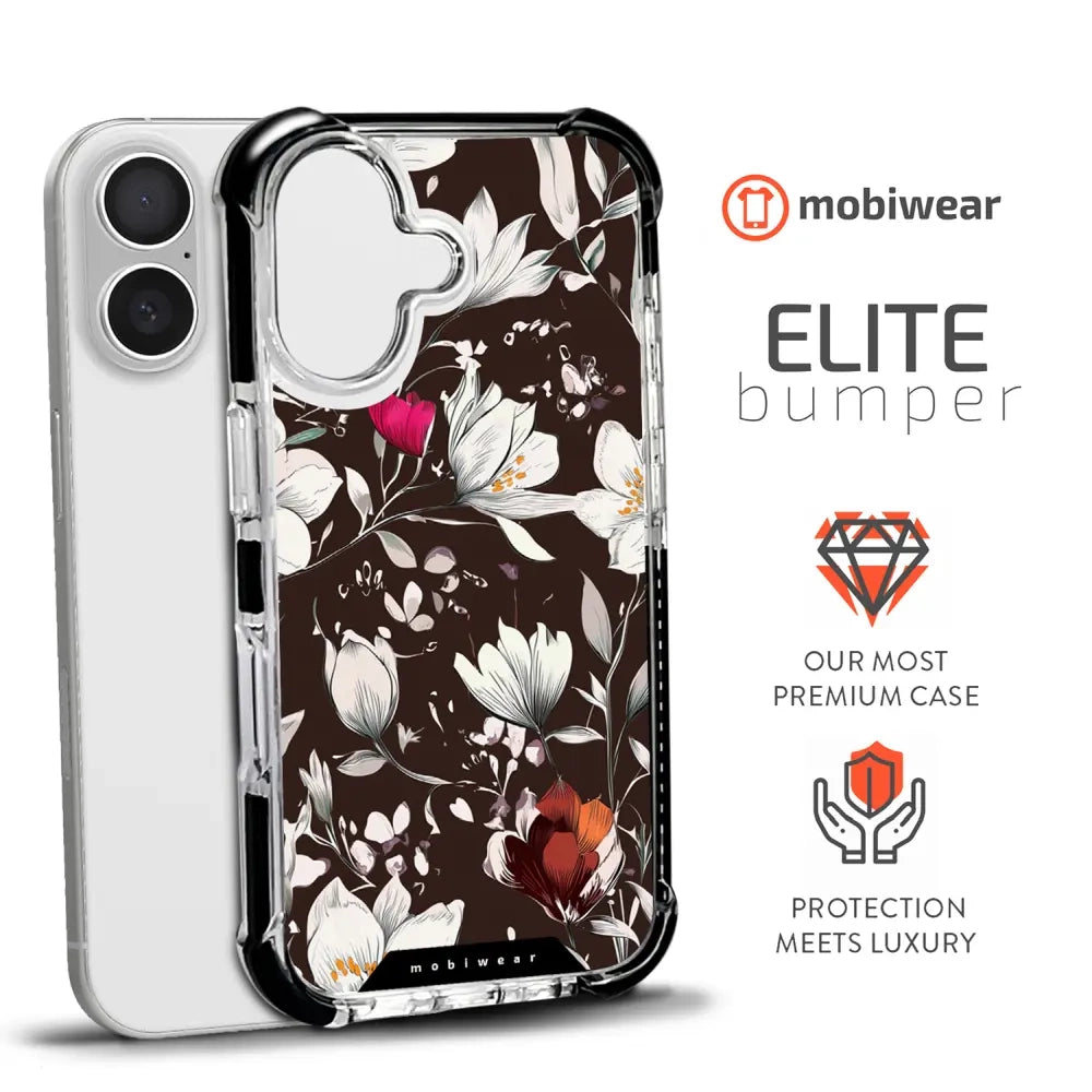 Handyhülle für iPhone 17 mit MagSafe, Mobiwear Elite Bumper, Nachtstrauß