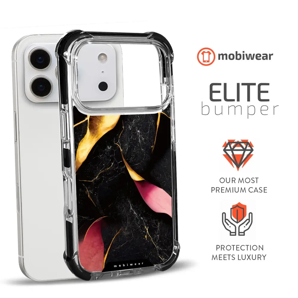 Handyhülle für iPhone 17 Pro mit MagSafe, Mobiwear Elite Bumper, Vergoldetes Erz