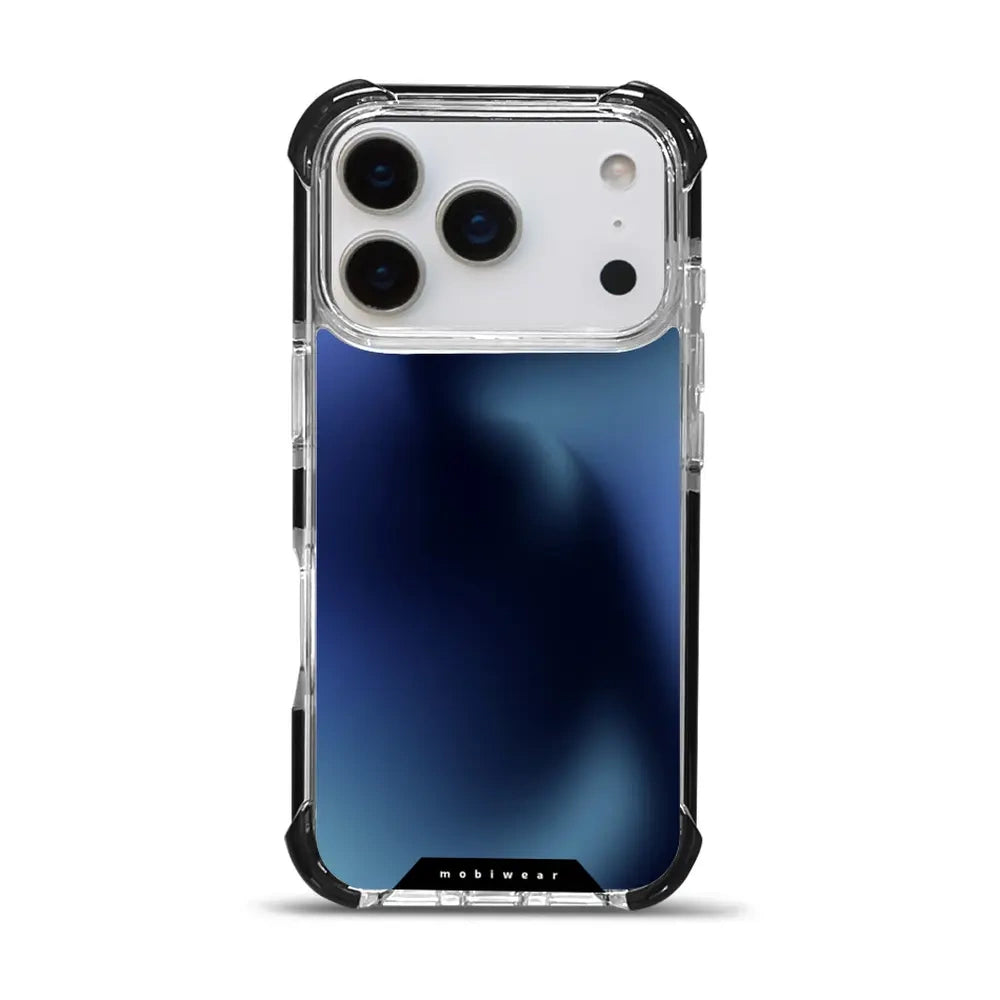 Handyhülle für iPhone 17 Pro mit MagSafe, Mobiwear Elite Bumper, Dunkelblau