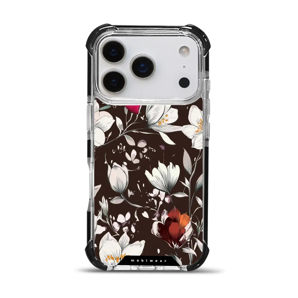 Handyhülle für iPhone 17 Pro mit MagSafe, Mobiwear Elite Bumper, Nachtstrauß