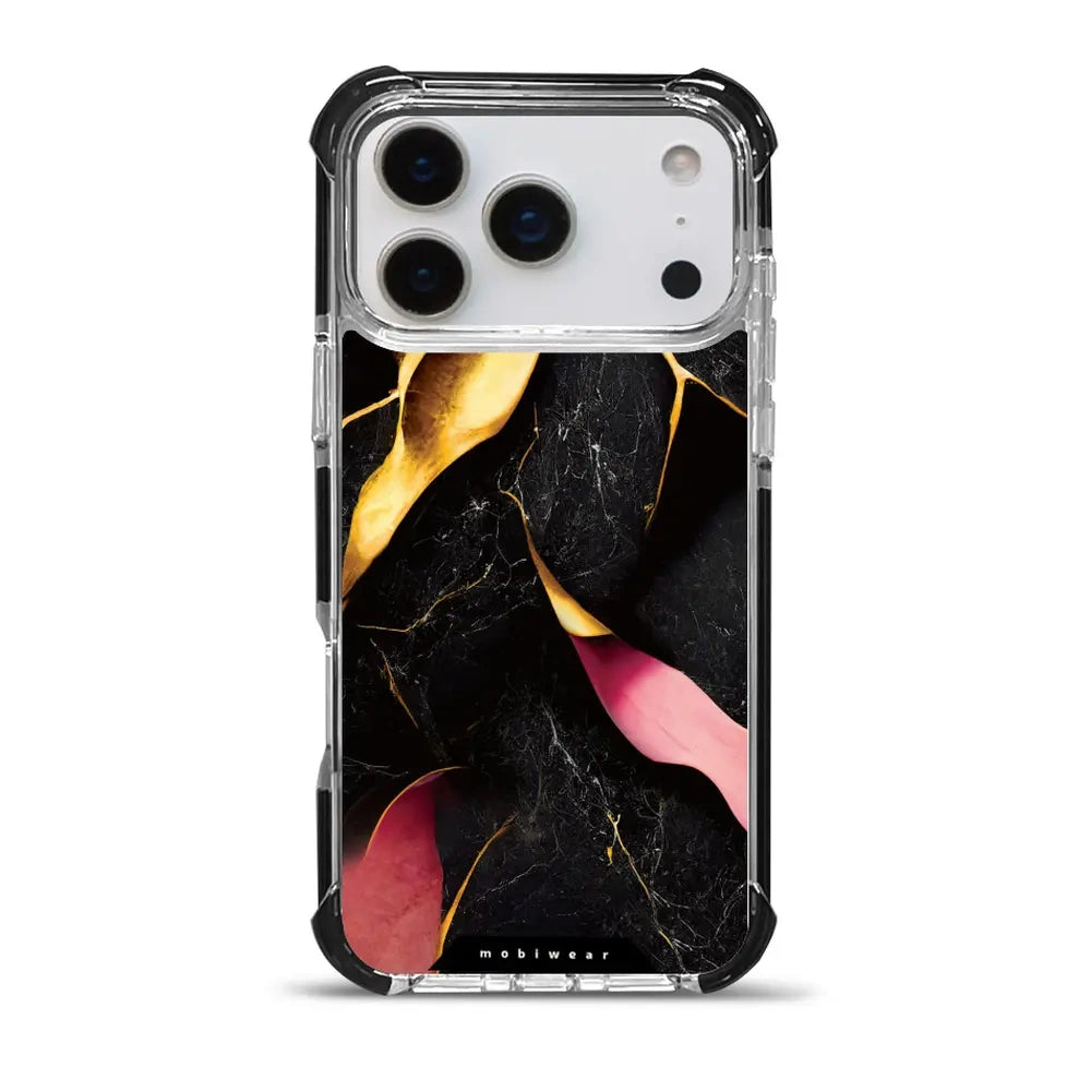 Handyhülle für iPhone 17 Pro Max mit MagSafe, Mobiwear Elite Bumper, Vergoldetes Erz